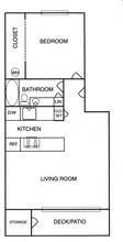 1 Bedroom 01 floor plan